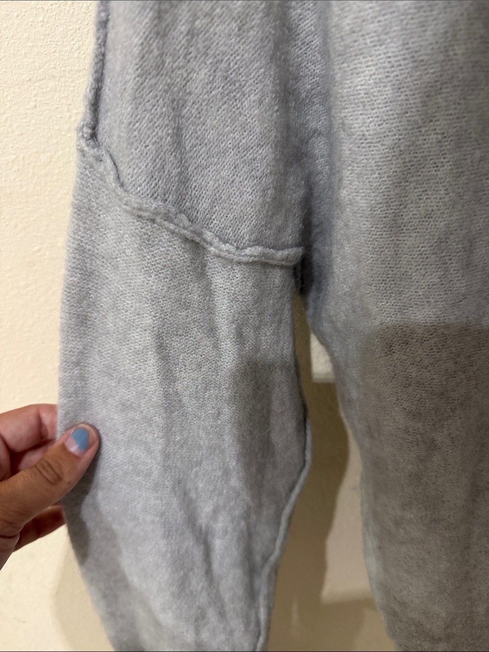 Free People Light Gray Hooded Quarter Button-Up Pullover - Picture 4 of 8